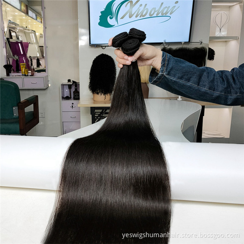 Mink Straight Brazilian Cuticle Aligned Virgin Human Hair Bundle Extension Cheap Wholesale Natural Human Hair Product Vendor